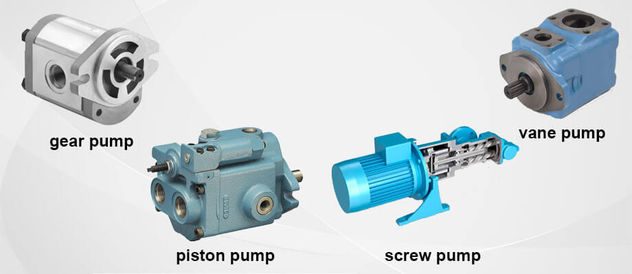 different types of hydraulic oil pump