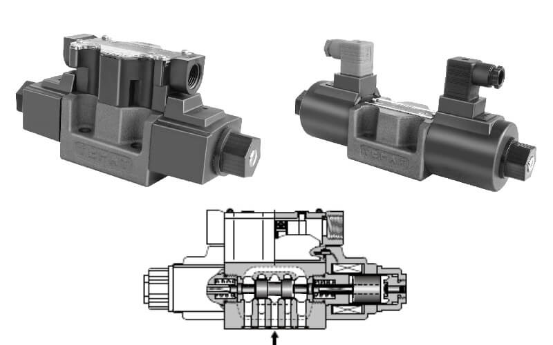 a picture of Yuken DSG valve design