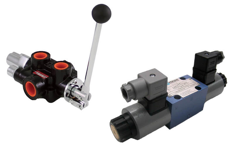 a picture of different directional valve types